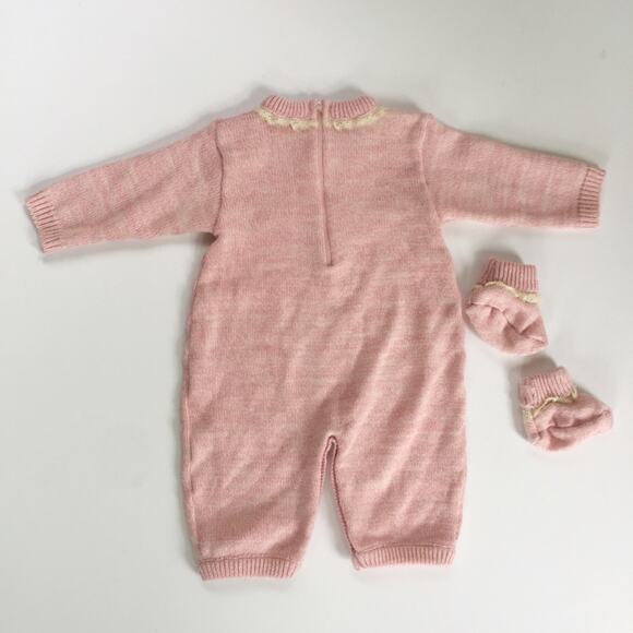Carriage Boutiques Pink Sweater Coverall 9 Months - Picture 5 of 8